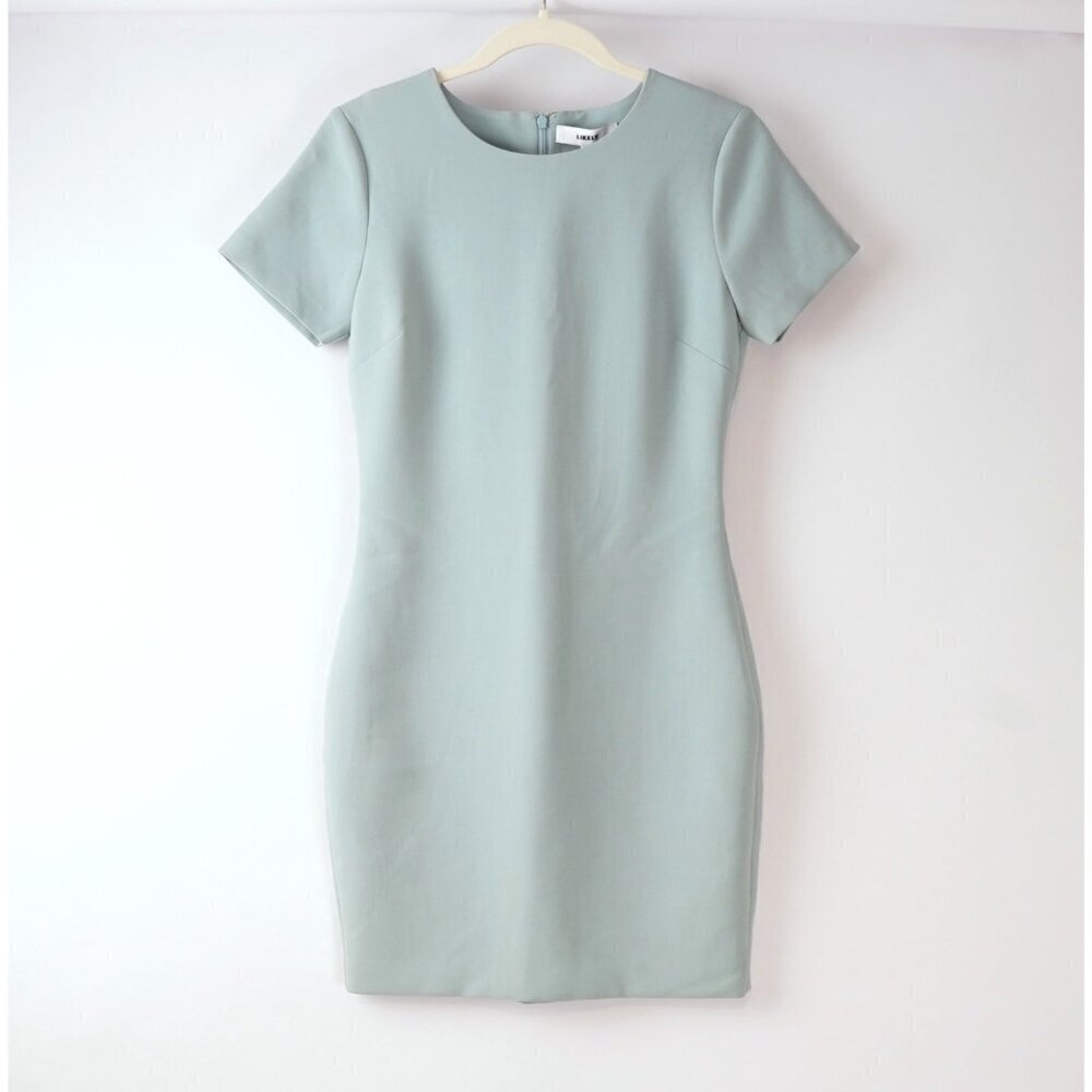 LIKELY Manhattan Short Sleeve Mini Sheath Dress Aqua Marine - Size 6 - NWT